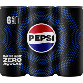 Refrigerante Em Lata Com Gás Cola Zero Pepsi 6 X 33 cl