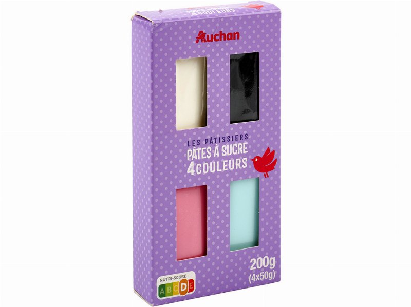 Pasta De Açúcar Auchan 4 Cores 200 g