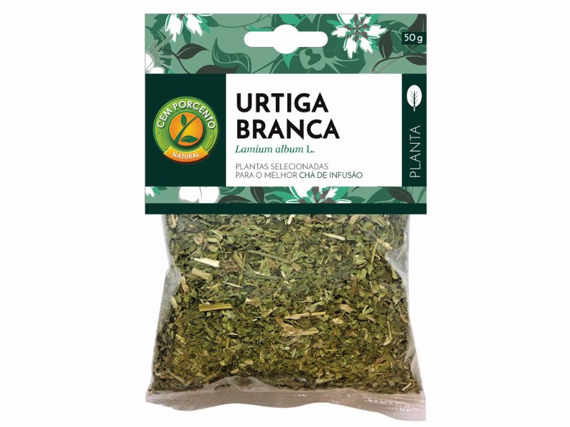 Chá Cem Porcento Em Saco Urtiga Branca 50 g