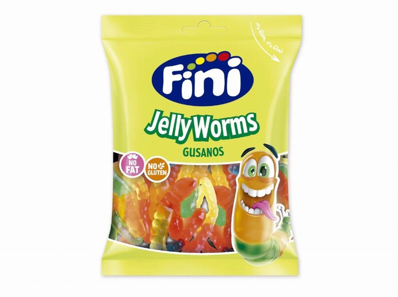 Gomas Fini Minhocas Brilho 90 g