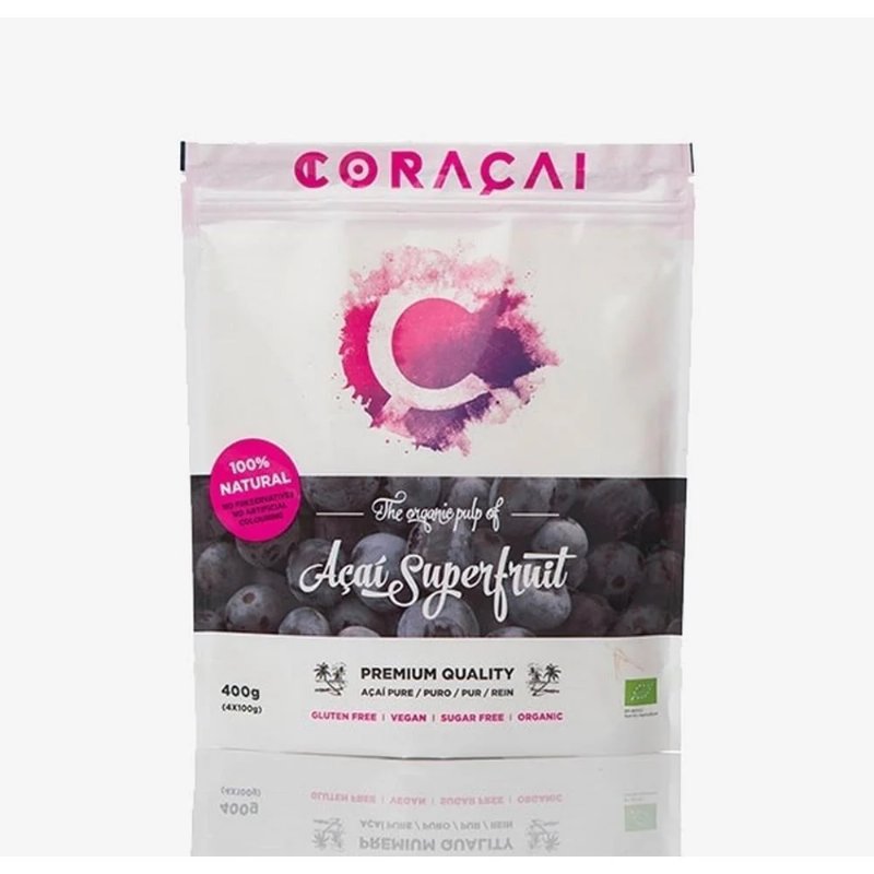 Coracai Poupa Açaí Bio Cong 4X100 g