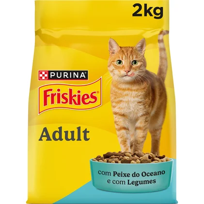 Comida Seca Para Gato Com Peixe E Legumes Purina Friskies 2Kg