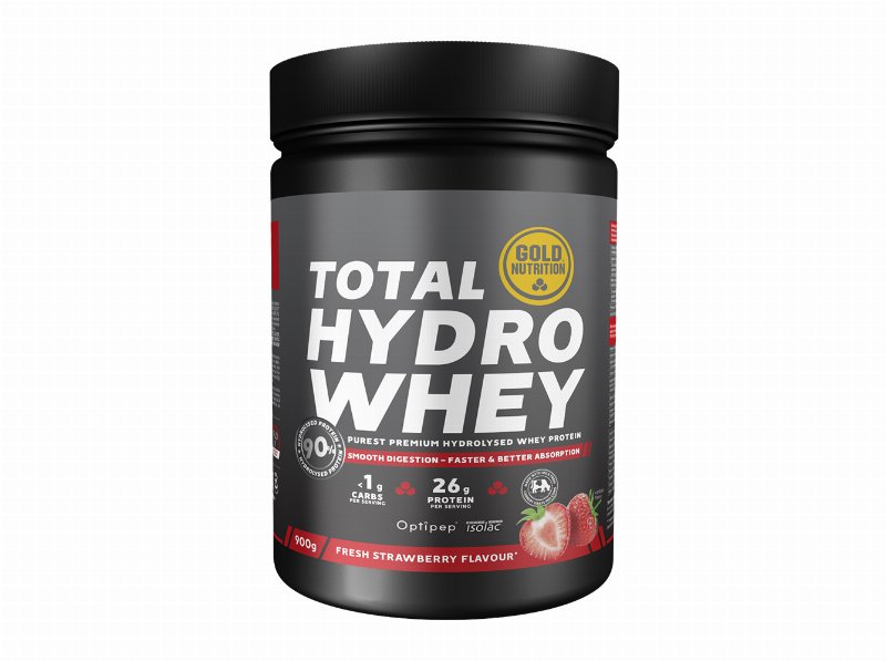 Proteina Goldnutrition Total Hydro Whey Morango 900 g