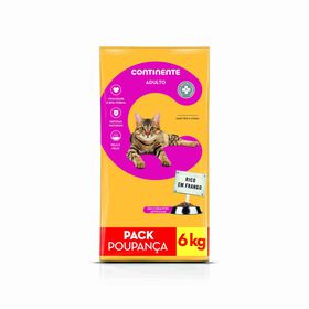 Ração Para Gato Frango Pack Poupança Continente 6 kg