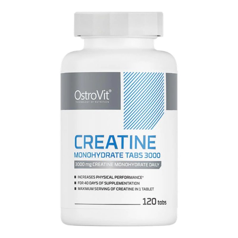 Creatina Mono-Hidratada 3000Mg Ostrovit 120 Comprimidos