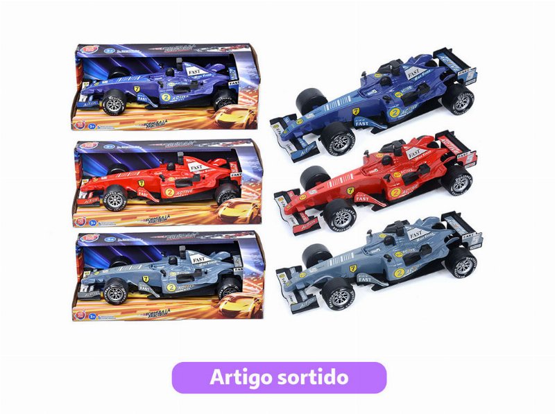 Carro Formula 1 One Two Fun Fricção 27Cm Cores Sortidas