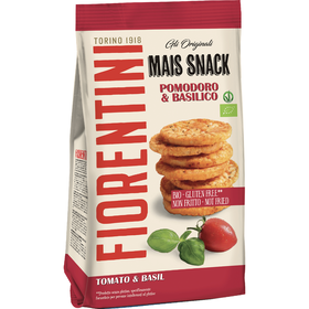 Snacks De Milho Com Tomate E Manjericão Sem Glúten Fiorentini 50 gr