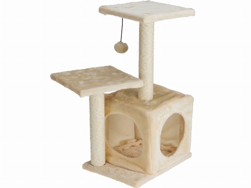Arranhador Gato Cats Collection Bege 35X27X61Cm