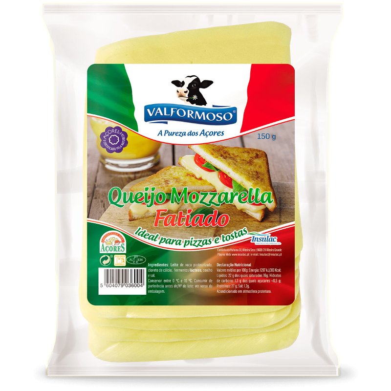 Queijo Mozzarella Fatias 150 g