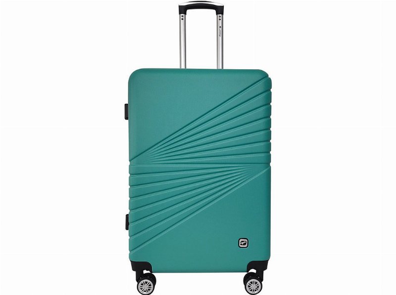 Mala De Viagem Grande Rígida Airport Verde 8 Rodas 70X45X27Cm