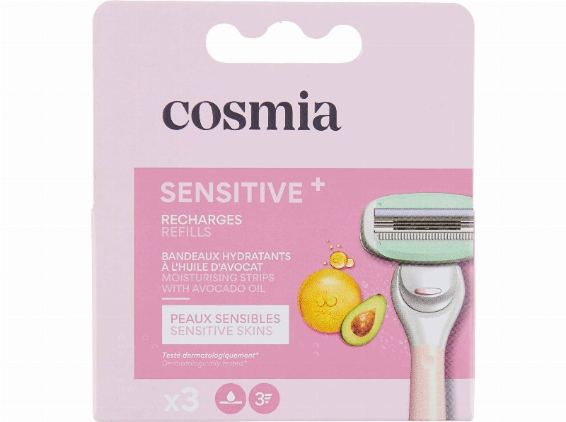 Recargas Máquina Cosmia Depilatória P Sensível 3Lâm 3Un