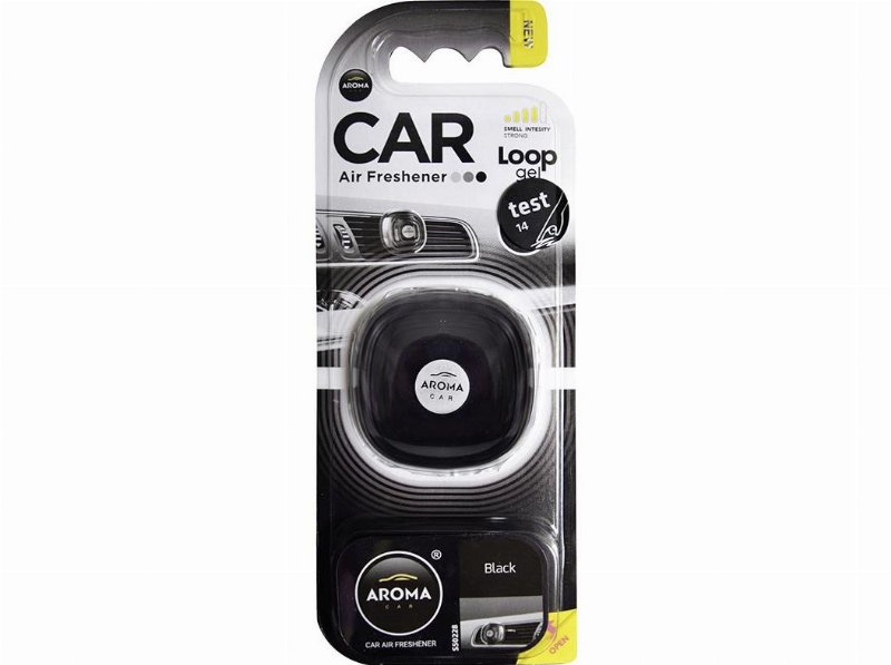 Ambientador Automóvel Loop Aroma Car Gel Black