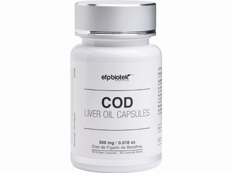 Suplemento Efpbiotek Óleo Fígado Bacalhau 70Caps
