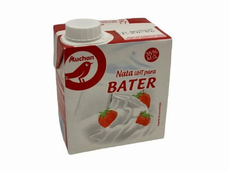 Nata Auchan Uht Para Bater 500 ml