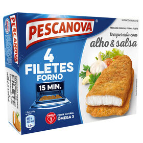 Filete Pescada Panado Com Alho E Salsa Pescanova 400 gr (4 Un)