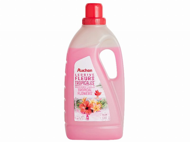 Detergente Roupa Máquina Líquido Auchan Flores Tropicais 37 Doses