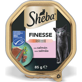 Comida Húmida Para Gato Adulto Salmão Terrina Sheba 85 g