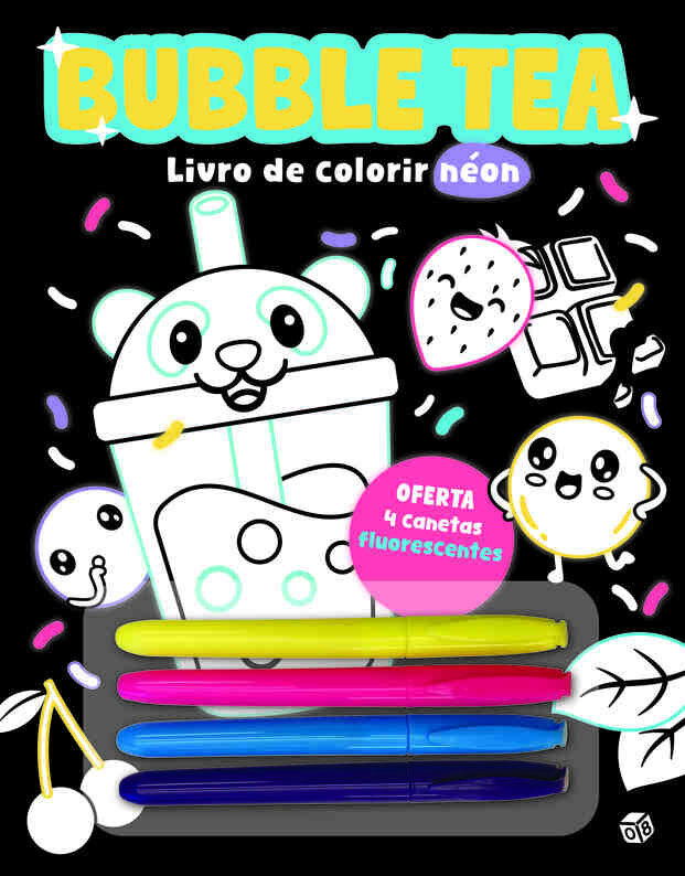 Livro De Colorir Néon - Buble Tea Vários Autores