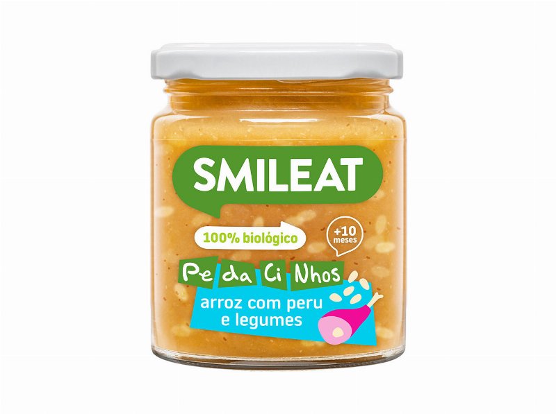 Refeições Smileat Pedacinhos Bio Arroz Com Perú E Legumes 230 g
