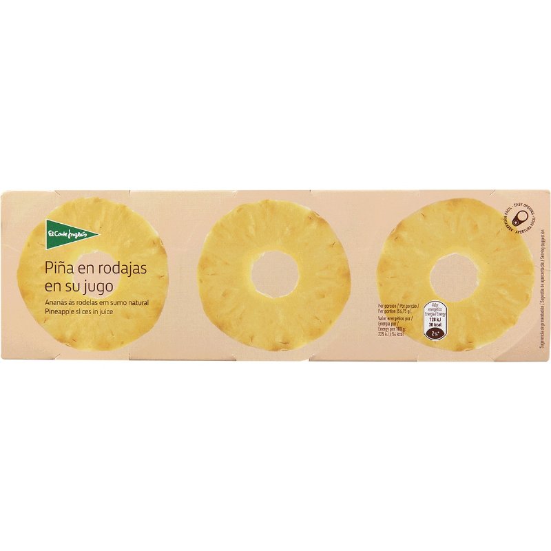 Ananás Às Rodelas Em Sumo Natural Pack 3 417 g