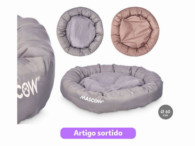 Cama Para Animais Mascow Redonda 60Cm Cores Sortidas