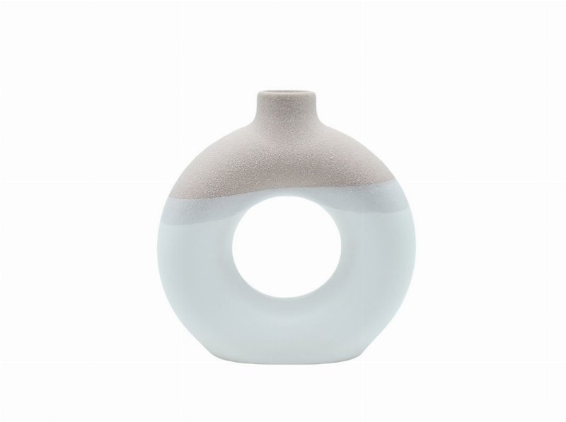 Jarra Vidro Forma Donut Actuel 18X5.5X19Cm