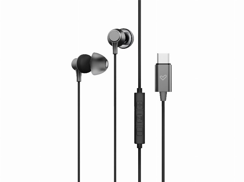 Auriculares Energy Sistem Metallized Type C Preto C/Micro