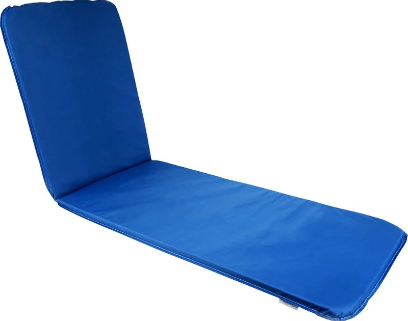 Coxim Para Espreguiçadeira Pvc Azul 185X53X3Cm