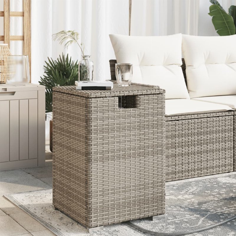 Hkh Cobertura Para Botija De Gás 40X40X60 Cm Vime Pe - Cinzento