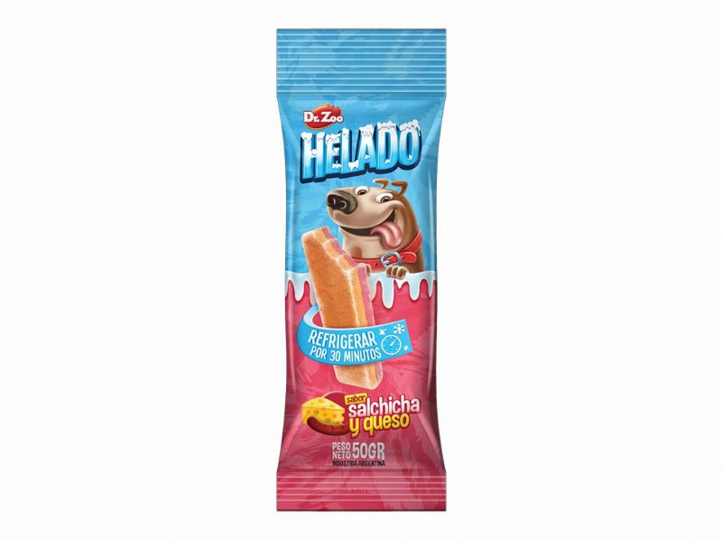Gelado Para Cão Dr.zoo Salsicha/Queijo 50 g