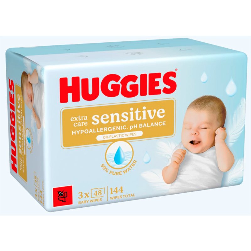 Toalhitas Extra Sensitive 144 unidades