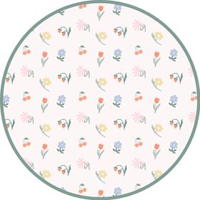 Individual 38Cm Flores Kasa