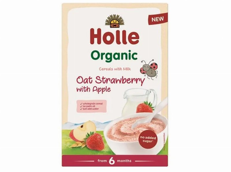 Papa Lactea Bio Holle Mor Maça 250 g