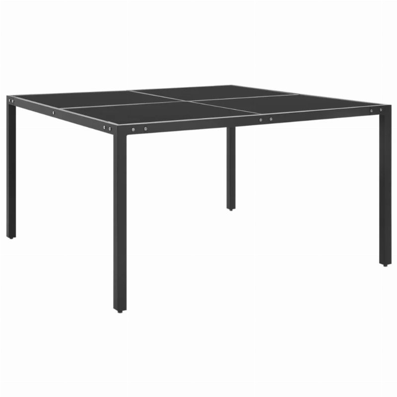 Hkh Mesa De Jardim Aço E Vidro - Antracite