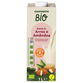 Bebida Vegetal De Arroz E Amêndoa Continente Bio 1 Lt