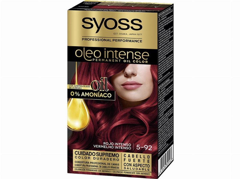 Coloração Syoss Óleo Intense 5-92 Vermelho Intenso