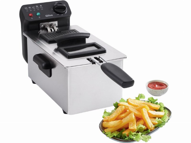Fritadeira Inox Qilive 600201331 Pro 2000W Q.5210