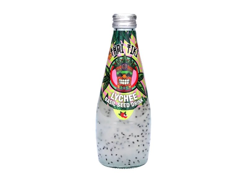Bebida C/ Semente Manjericão Thai Tiki Lichia 290 ml