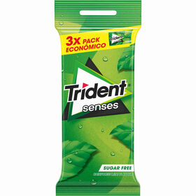 Pastilhas Elásticas Senses Spearmint Trident 69 gr (3 Un)