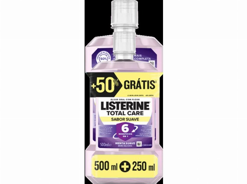 Elixir Listerine Total Care Suave 500 + 250 ml