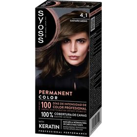Coloração Permanente Permanent Color Castanho Médio 4-1 Syoss 1 Un