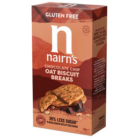 Bolachas De Aveia E Chocolate Sem Glúten Nairns 160 gr