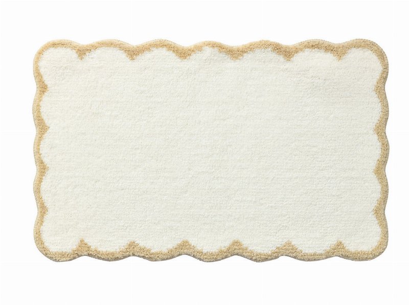 Tapete Casa Banho Actuel Microfibra Bege 50X80Cm Hsh26