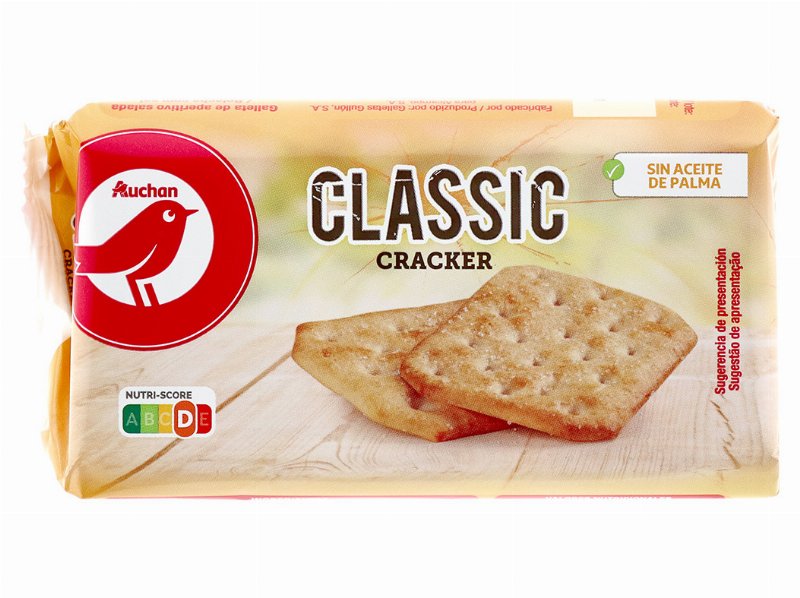 Bolacha Auchan Cracker Com Sal 100 g