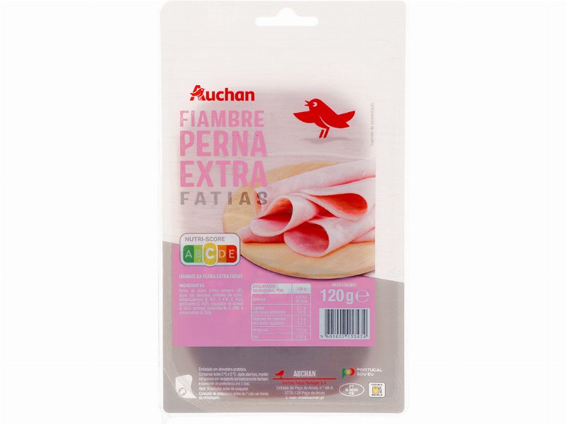 Fiambre Da Perna Extra Auchan Fatias 120 g