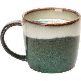 Vela Em Caneca Com Asa 200 g Azul Kasa