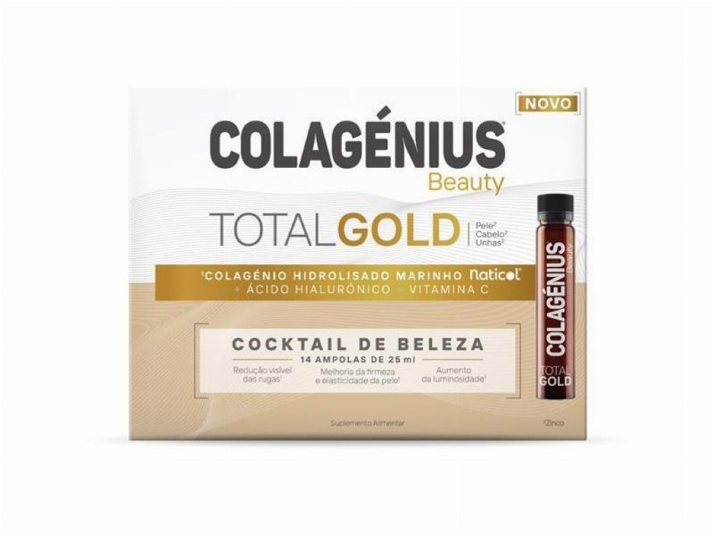 Suplemento Colagénius Beauty Total Gold 14X25 ml