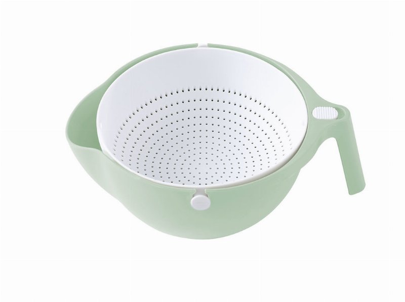 Escorredor Com Cesto Actuel Plástico Verde 26Cm