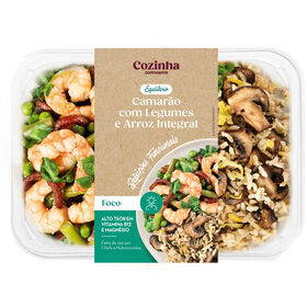 Camarão Com Legumes E Arroz Integral Cozinha Continente 350 gr