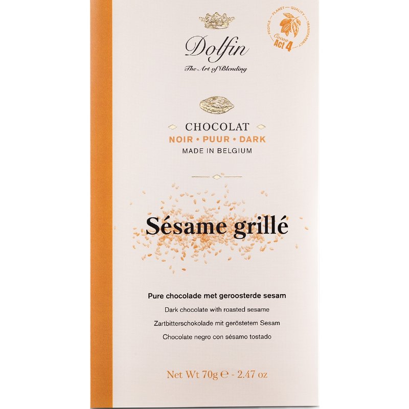 Chocolate Preto Com Sésamo Tostado 70 g